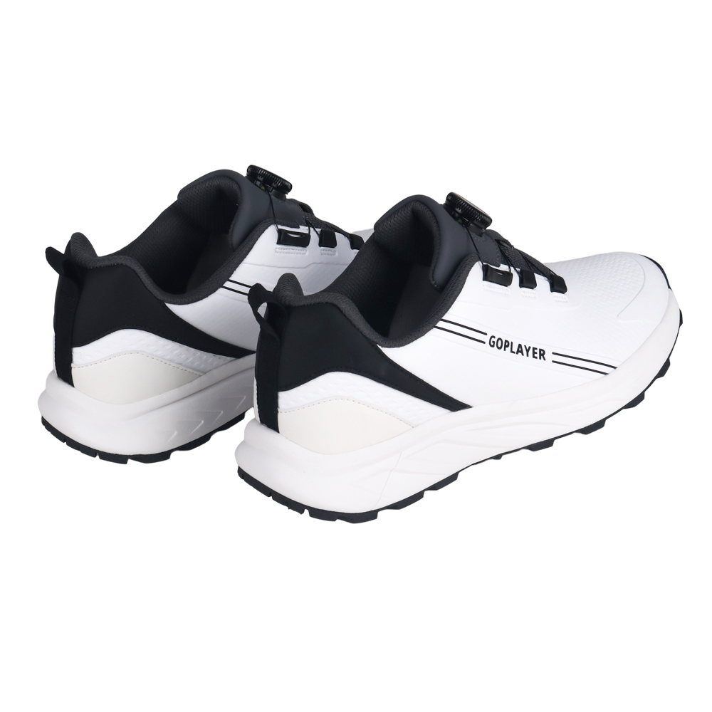 GoPlayer StartDrive Golf Knob Men's Shoes (White/Black)