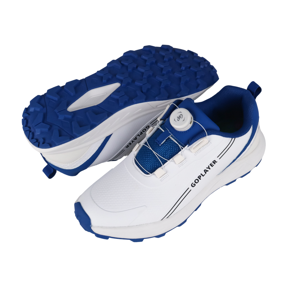 GoPlayer StartDrive Golf Knob Men's Shoes (White/Blue)