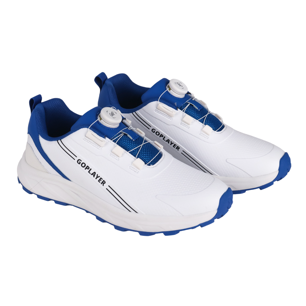 GoPlayer StartDrive Golf Knob Men's Shoes (White/Blue)