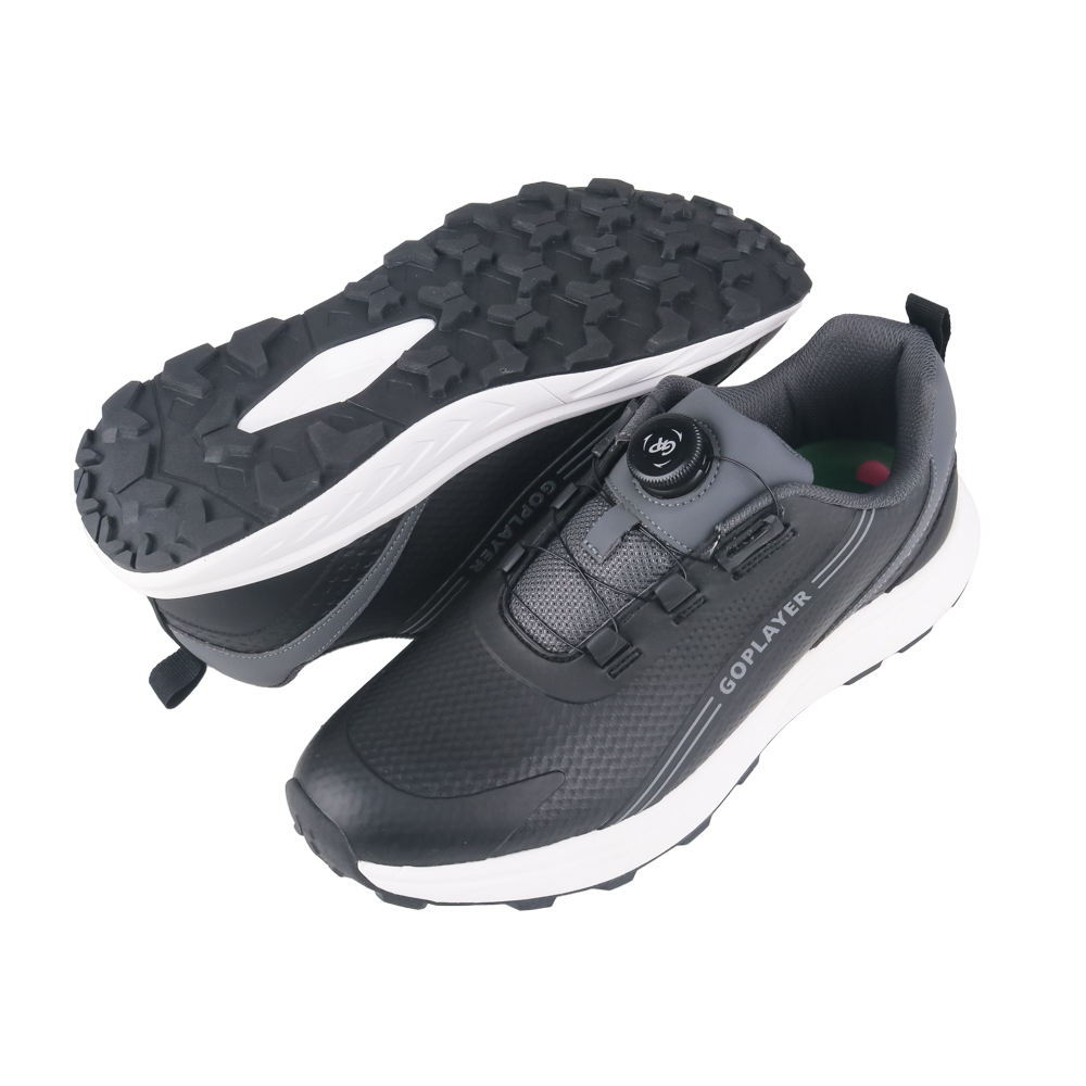 GoPlayer StartDrive Golf Rotary Knob Men's Shoes (Black)