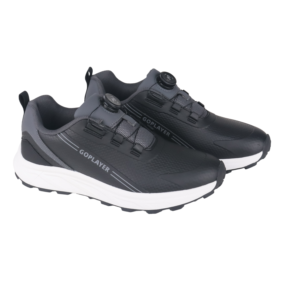 GoPlayer StartDrive Golf Rotary Knob Men's Shoes (Black)