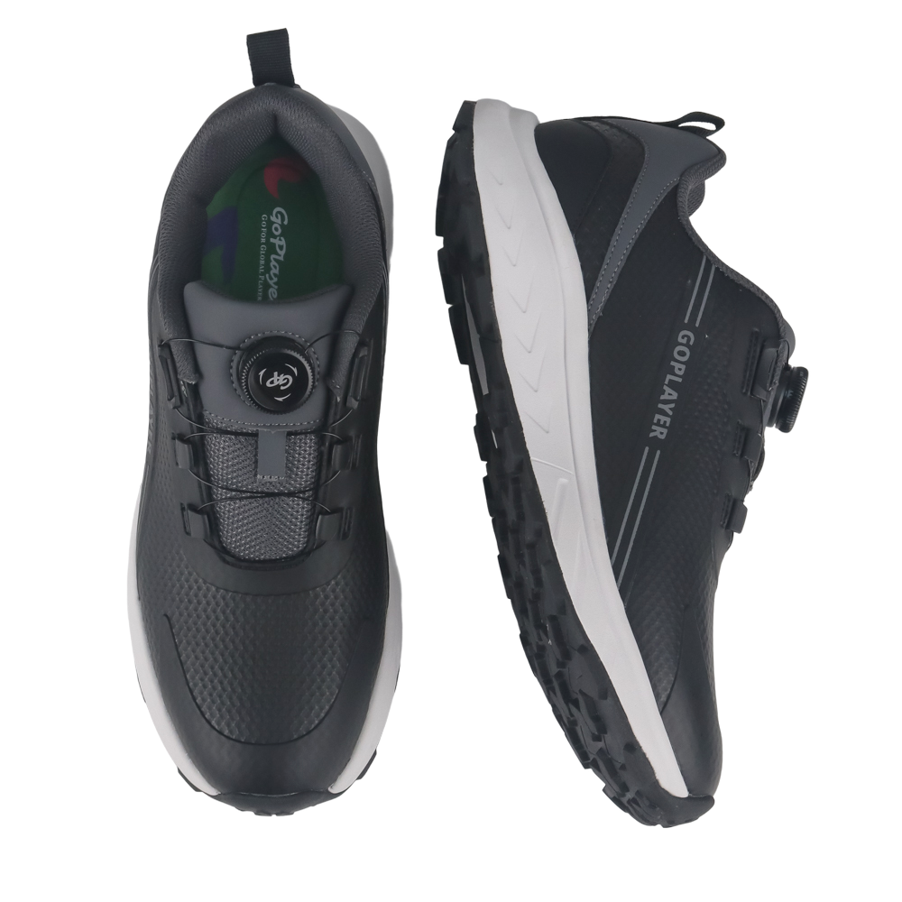 GoPlayer StartDrive Golf Rotary Knob Men's Shoes (Black)