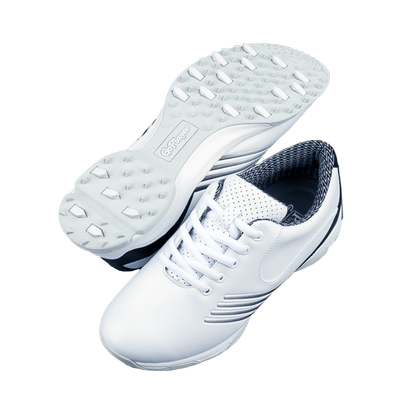 GoPlayer Ladies Golf Shoes (White &amp; Black)