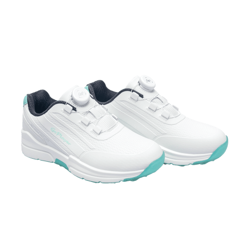 GoPlayer EliteLinks ゴルフ クラシック レディース シューズ (ホワイト)