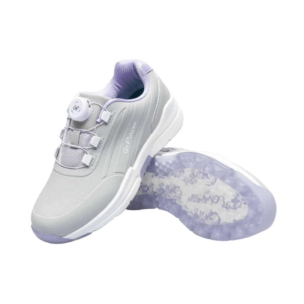 GoPlayer EliteLinks Golf Knob Women's Shoes (Gray Purple)