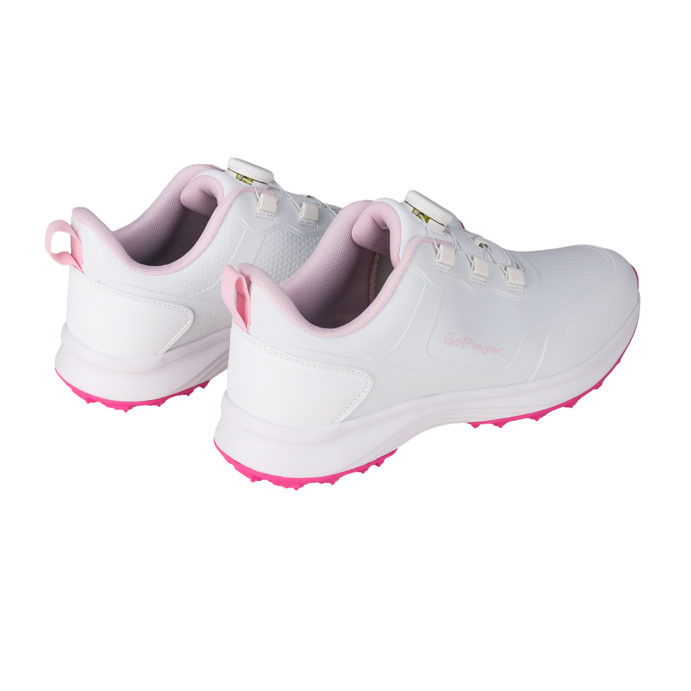 GoPlayer EliteLinks Golf Instant Link Women's Shoes (White &amp; Pink)