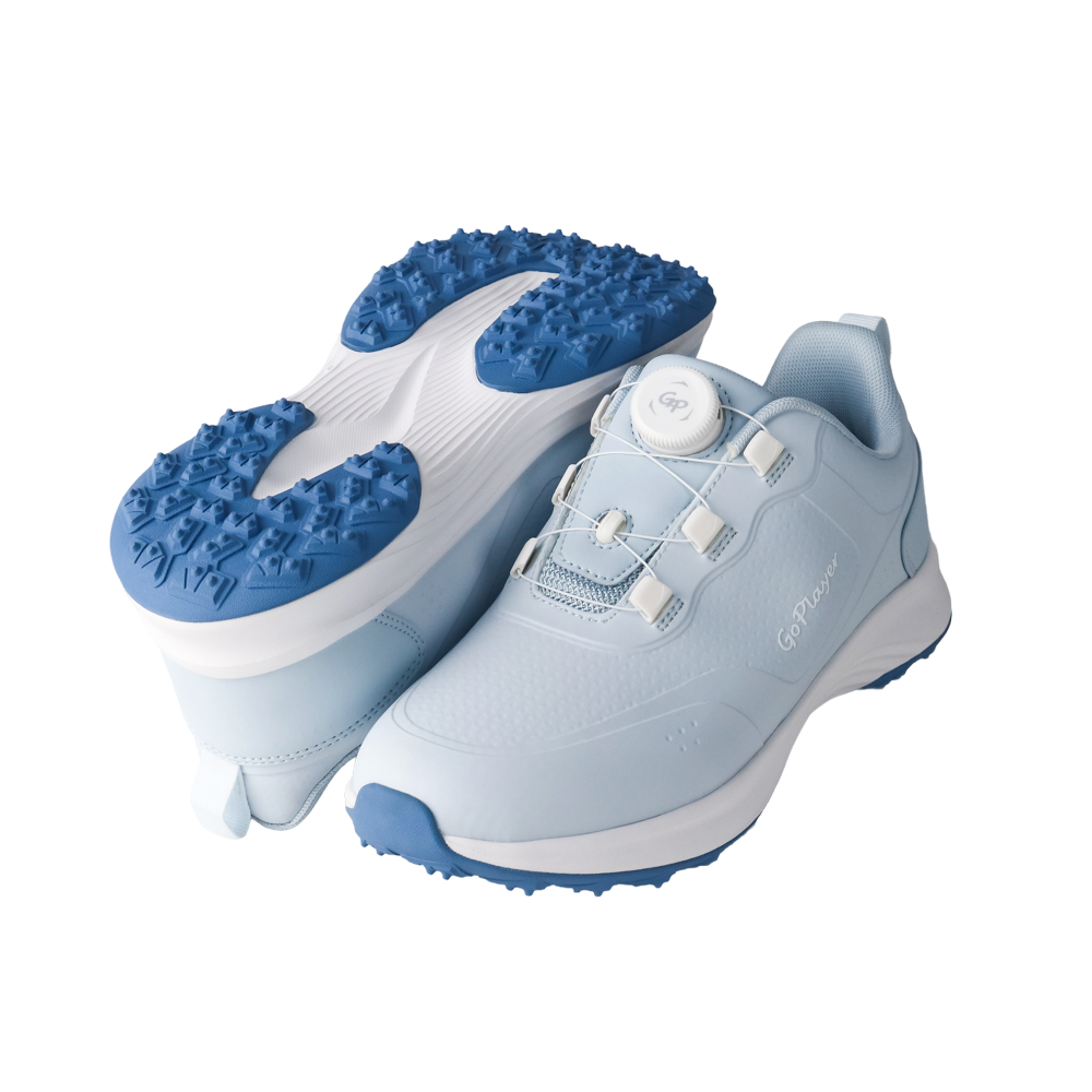 GoPlayer EliteLinks Women's Golf Shoes (Light Blue)