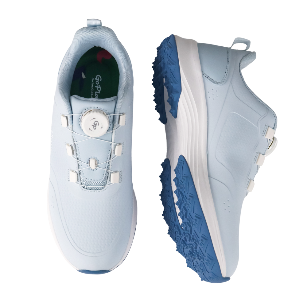 GoPlayer EliteLinks Women's Golf Shoes (Light Blue)
