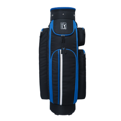 PGA 9 インチの絶妙な布製バッグ (黒と青)