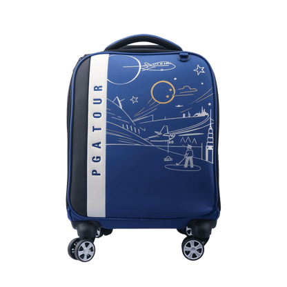 PGA trolley four-way wheel clothing bag (light blue)