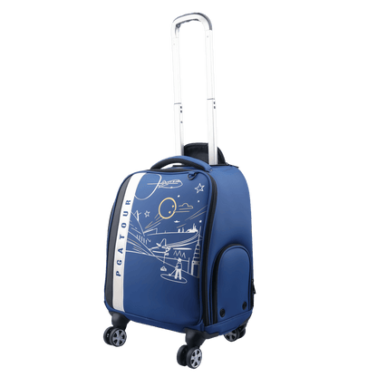 PGA trolley four-way wheel clothing bag (light blue)