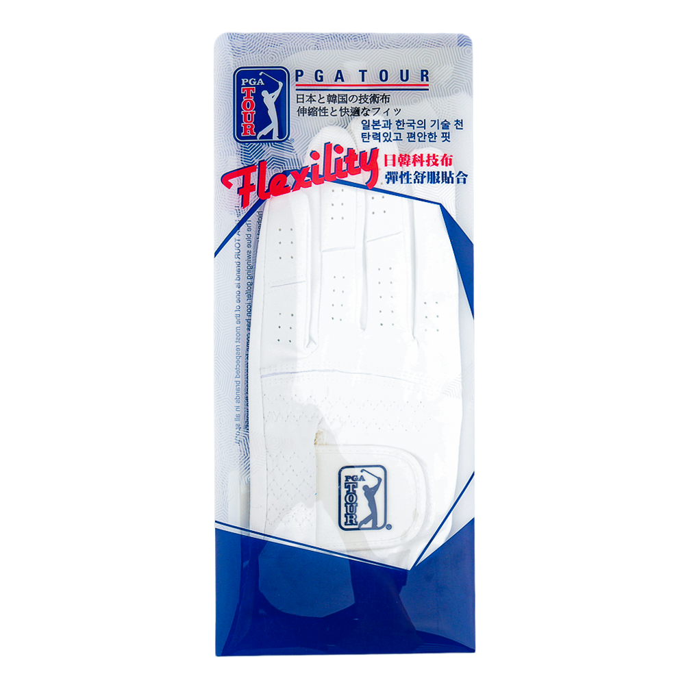PGA Korean Nano Cloth Men's Golf Gloves (White) PGL10200