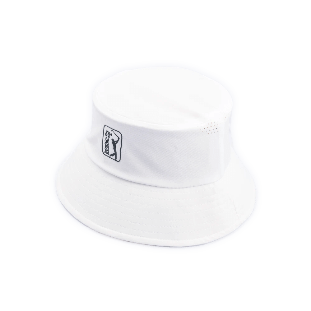 PGA TOUR Adjustable Golf Bucket Hat (White)