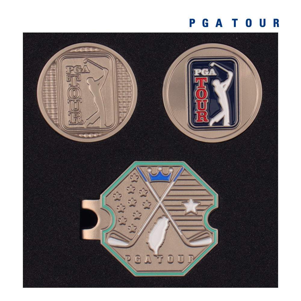 PGA hexagonal base + double cap clip (silver)