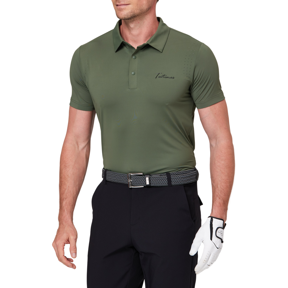 男涼感肩孔短袖