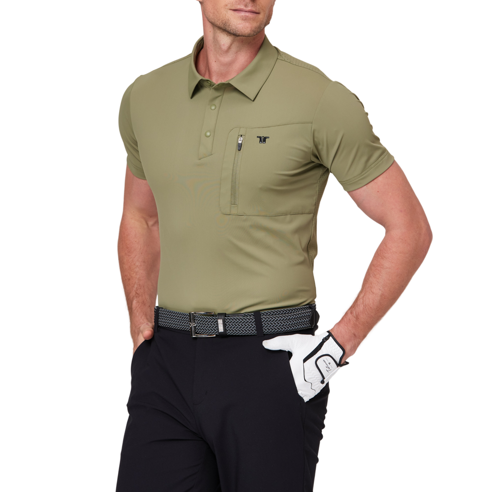 拉鍊口袋透氣短袖