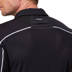 Patchwork breathable short-sleeved shirt