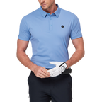 Patchwork breathable short-sleeved shirt