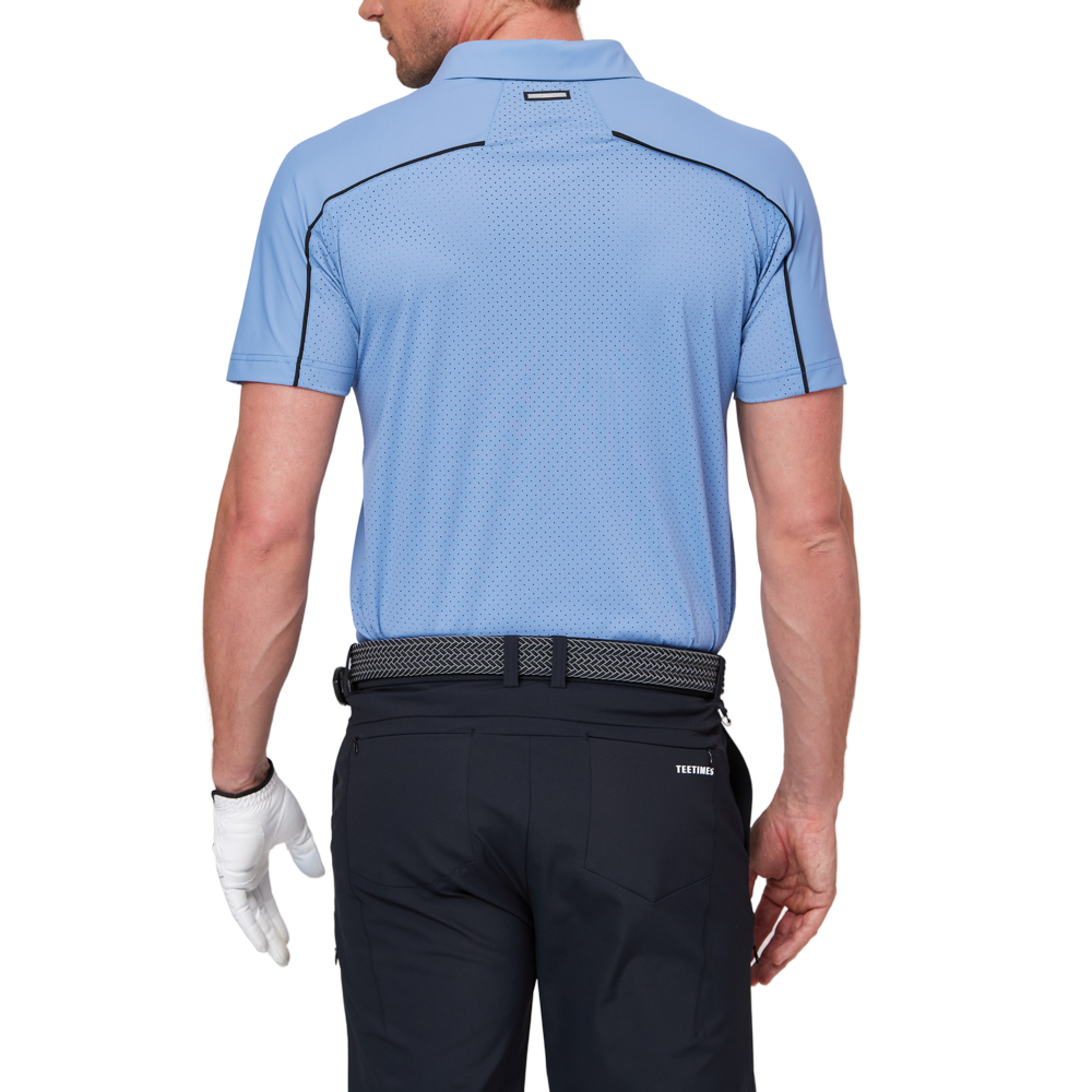 Patchwork breathable short-sleeved shirt