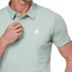 Patchwork breathable short-sleeved shirt