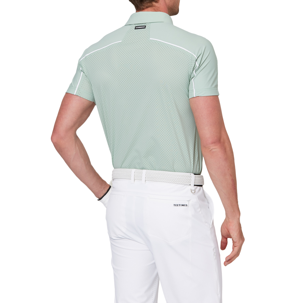 Patchwork breathable short-sleeved shirt