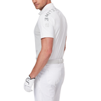 Color-blocked short-sleeved shirt