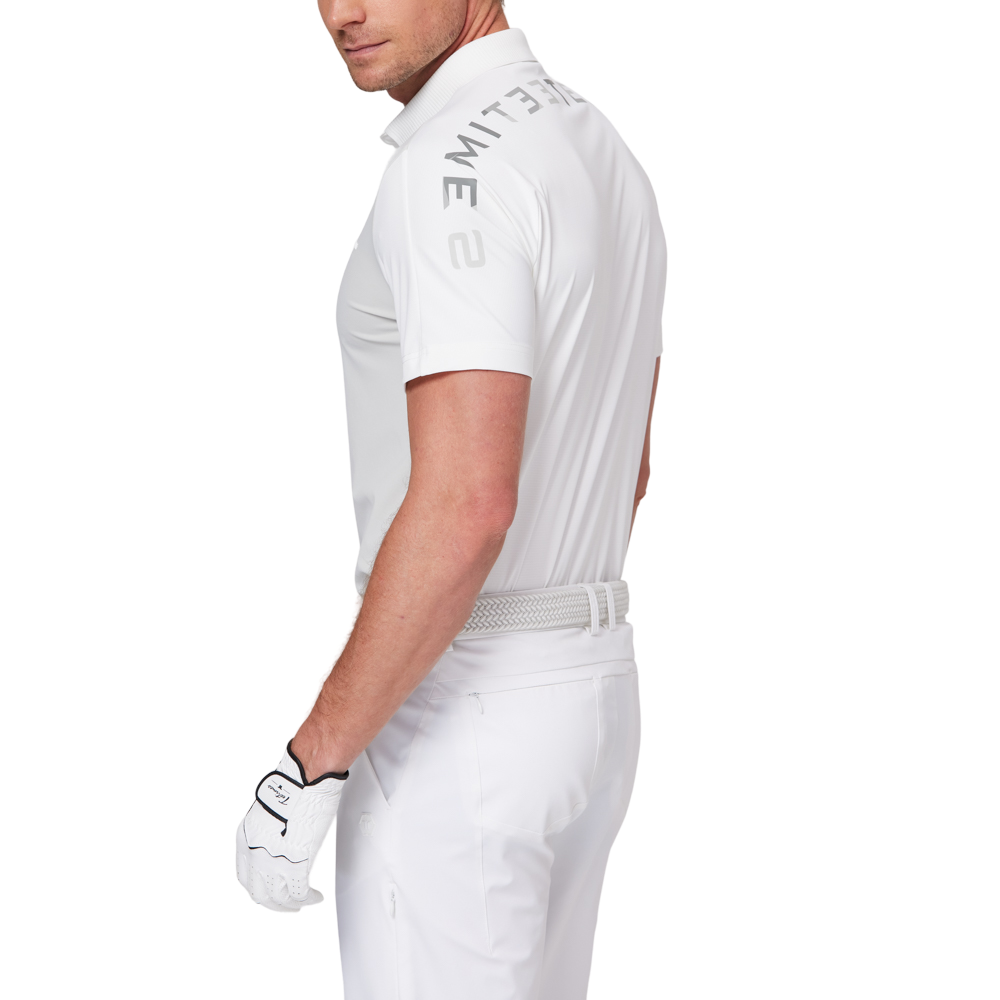 Color-blocked short-sleeved shirt