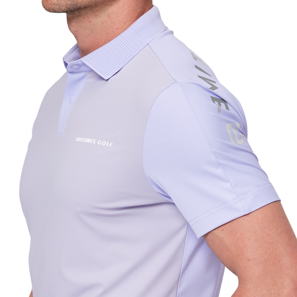 Color-blocked short-sleeved shirt