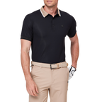 Color-blocked short-sleeved shirt