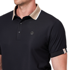 Color-blocked short-sleeved shirt