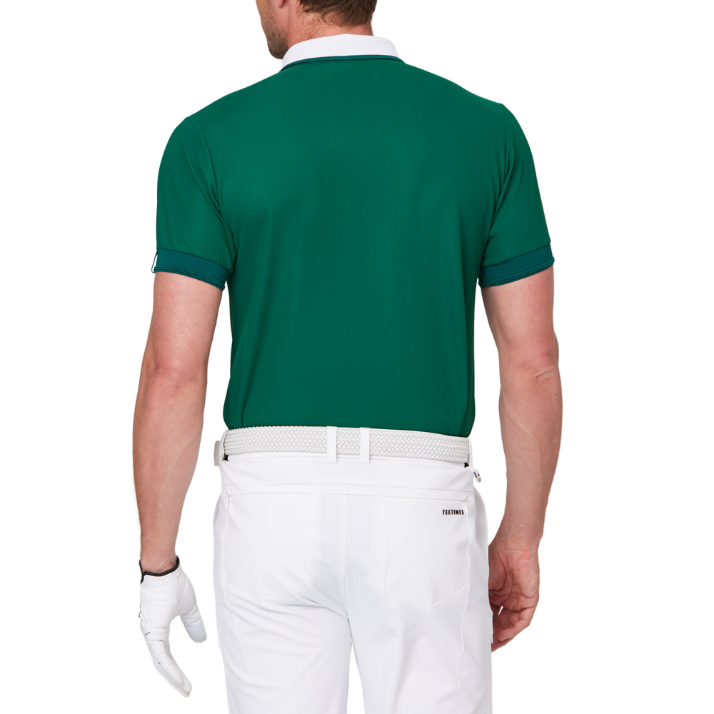 Color-blocked short-sleeved shirt