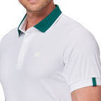 Color-blocked short-sleeved shirt