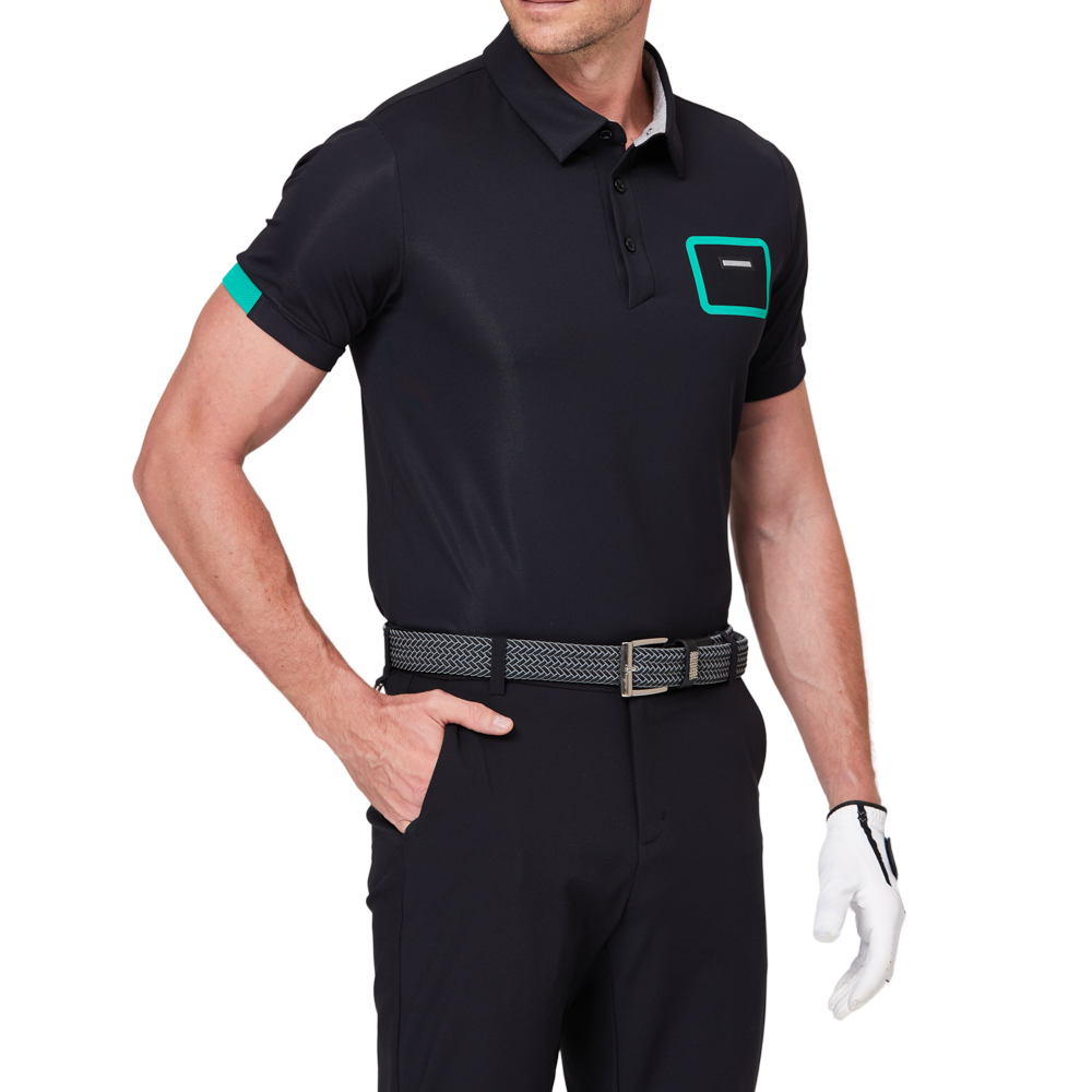 立體口袋拼色短袖