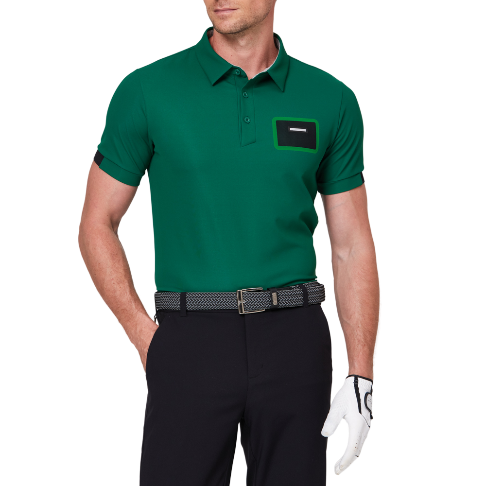 立體口袋拼色短袖