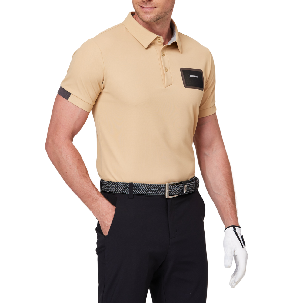 3D Pocket Color Block Short-Sleeve