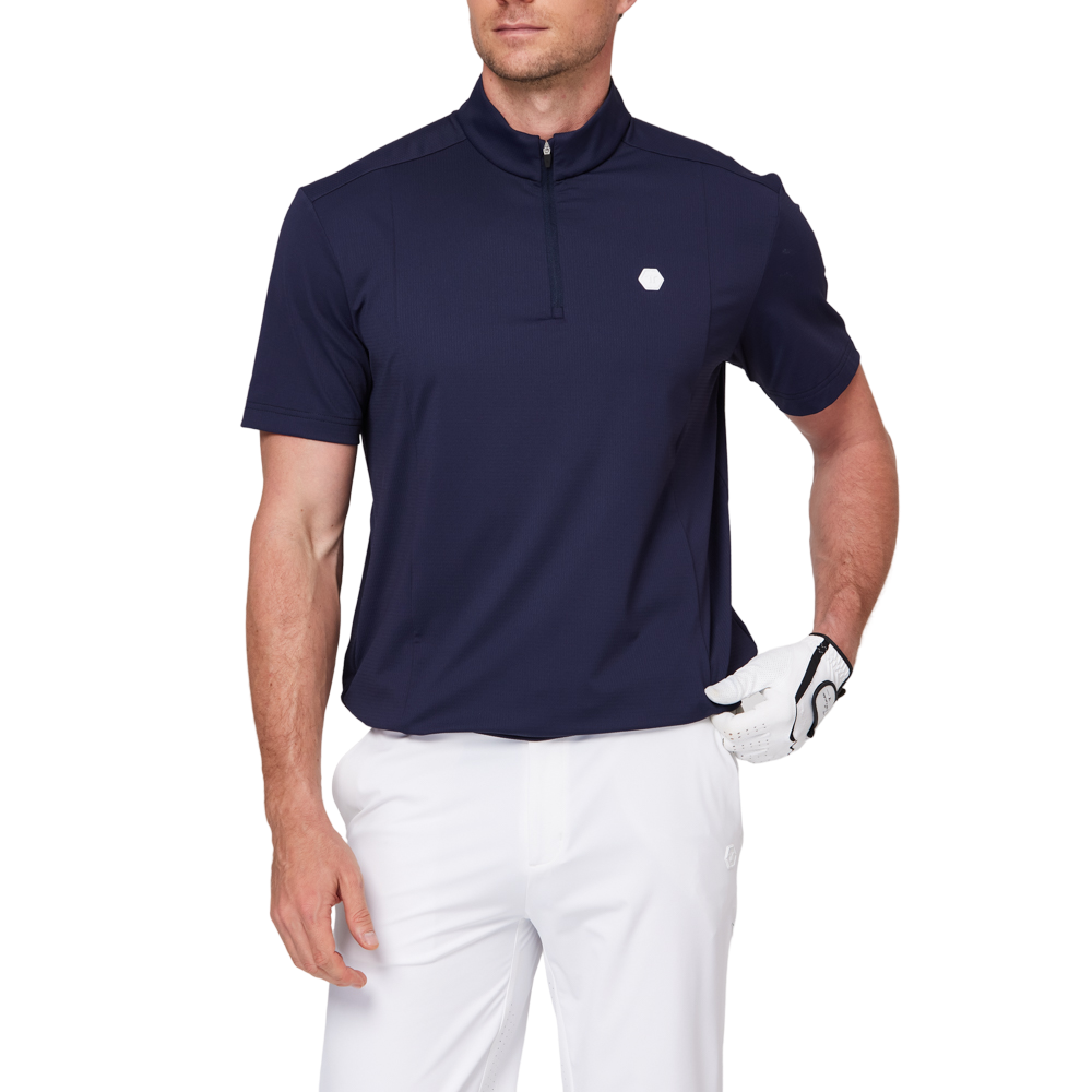 立領半開襟短袖