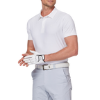 ミニマルなレタリングパッチワーク半袖シャツ