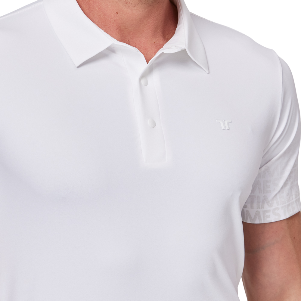 ミニマルなレタリングパッチワーク半袖シャツ