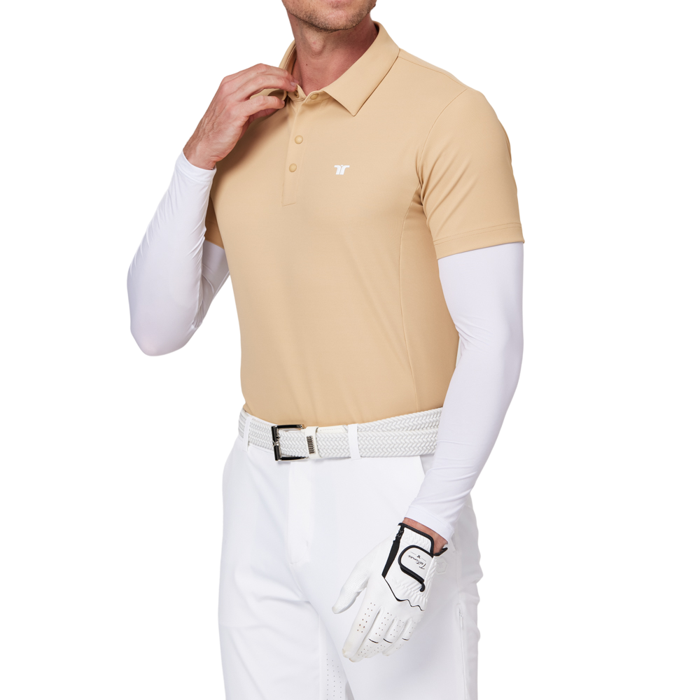 短袖拼接袖套衣