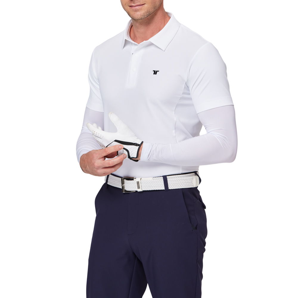 短袖拼接袖套衣