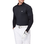 スタンドカラー半袖セーター