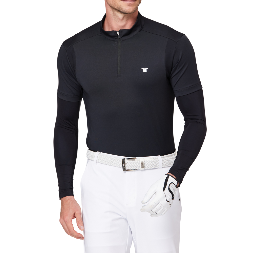 立領半開襟袖套衣