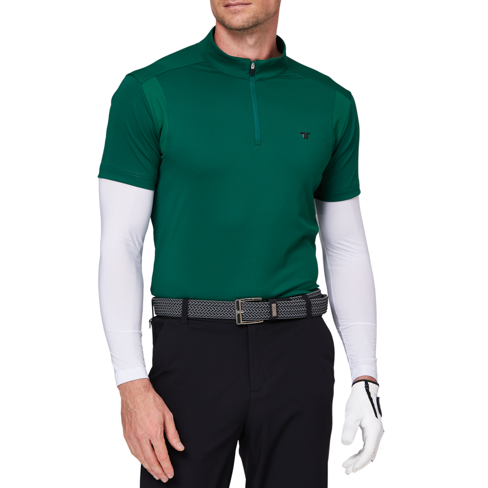 立領半開襟袖套衣