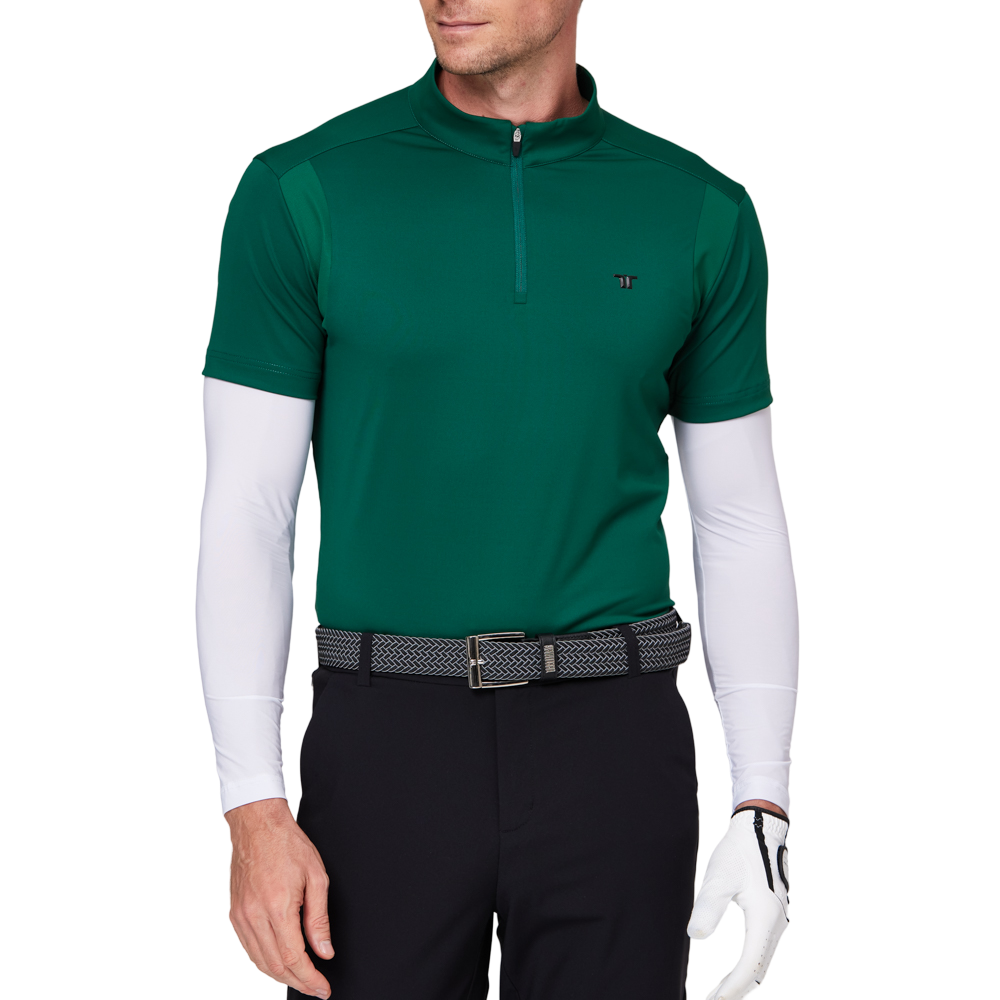 立領半開襟袖套衣