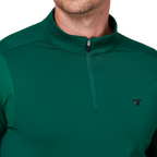 スタンドカラー半袖セーター