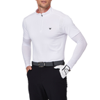 スタンドカラー半袖セーター