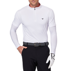 スタンドカラー半袖セーター