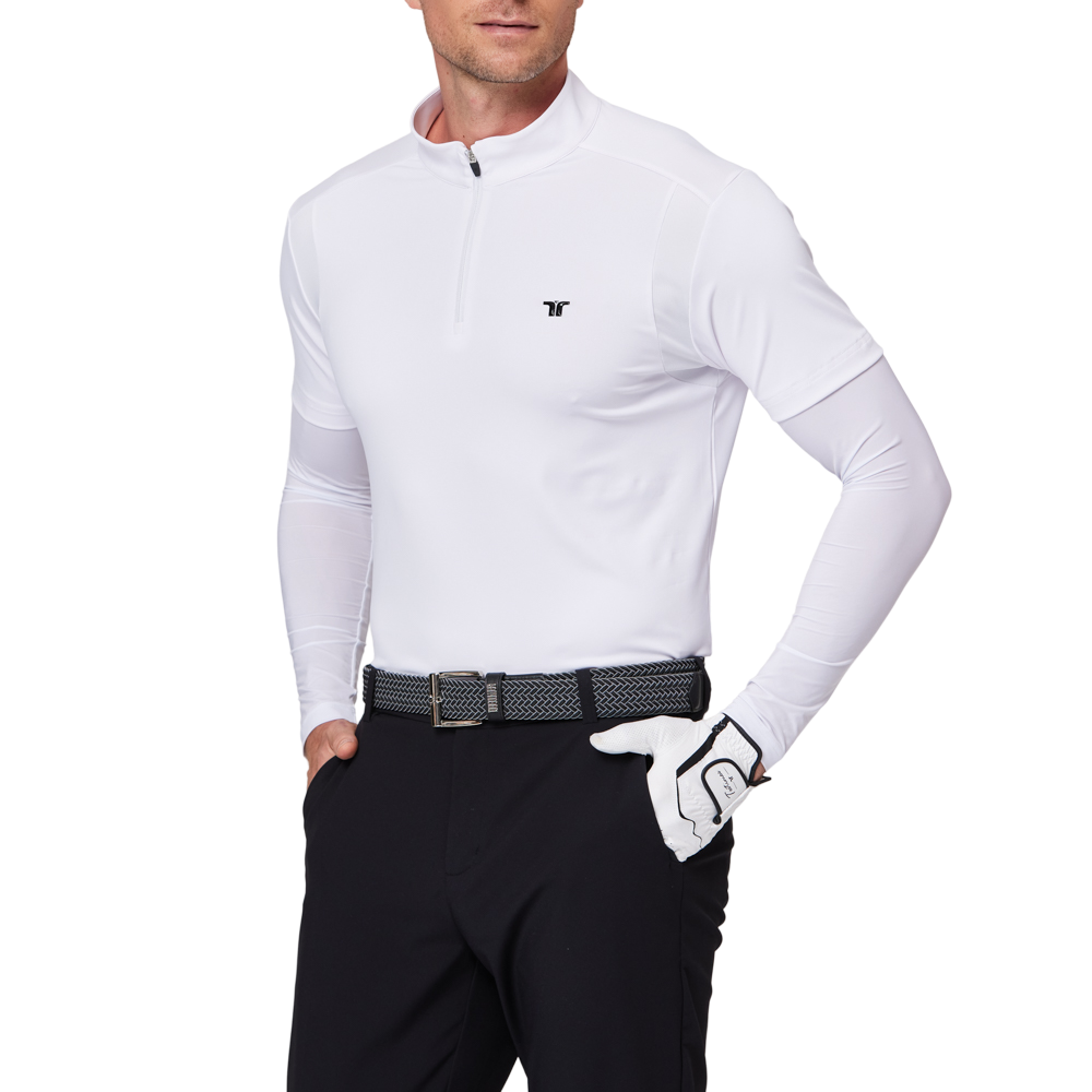 立領半開襟袖套衣