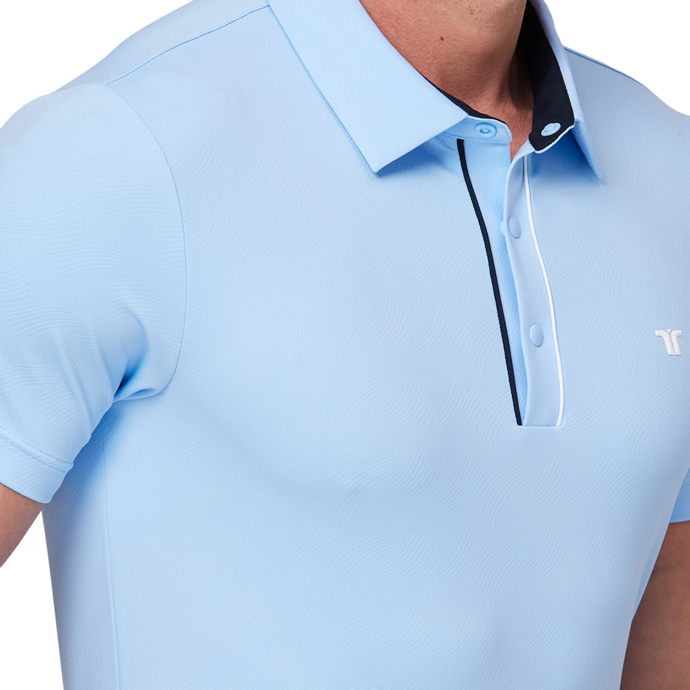 撞色門襟機能短袖