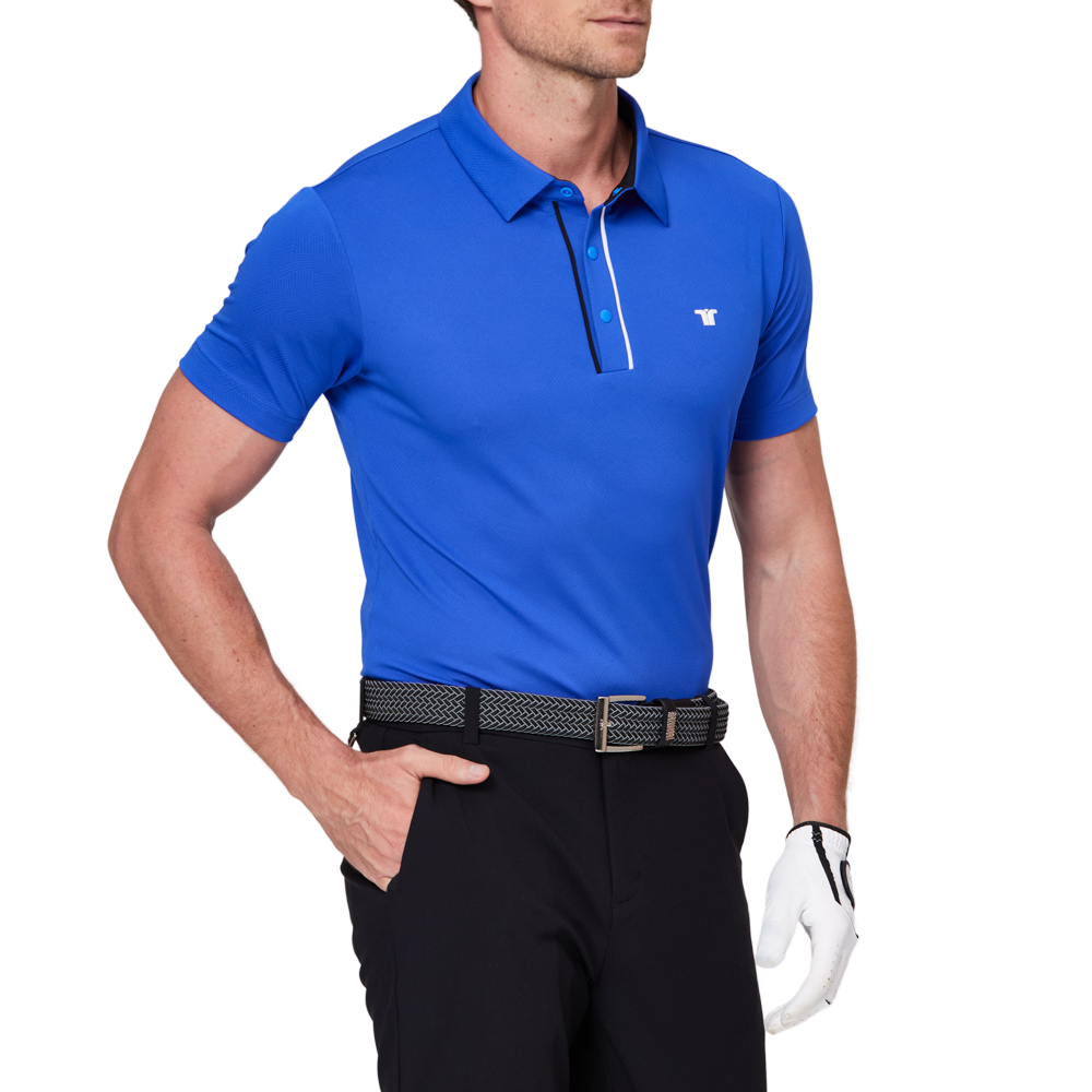 撞色門襟機能短袖